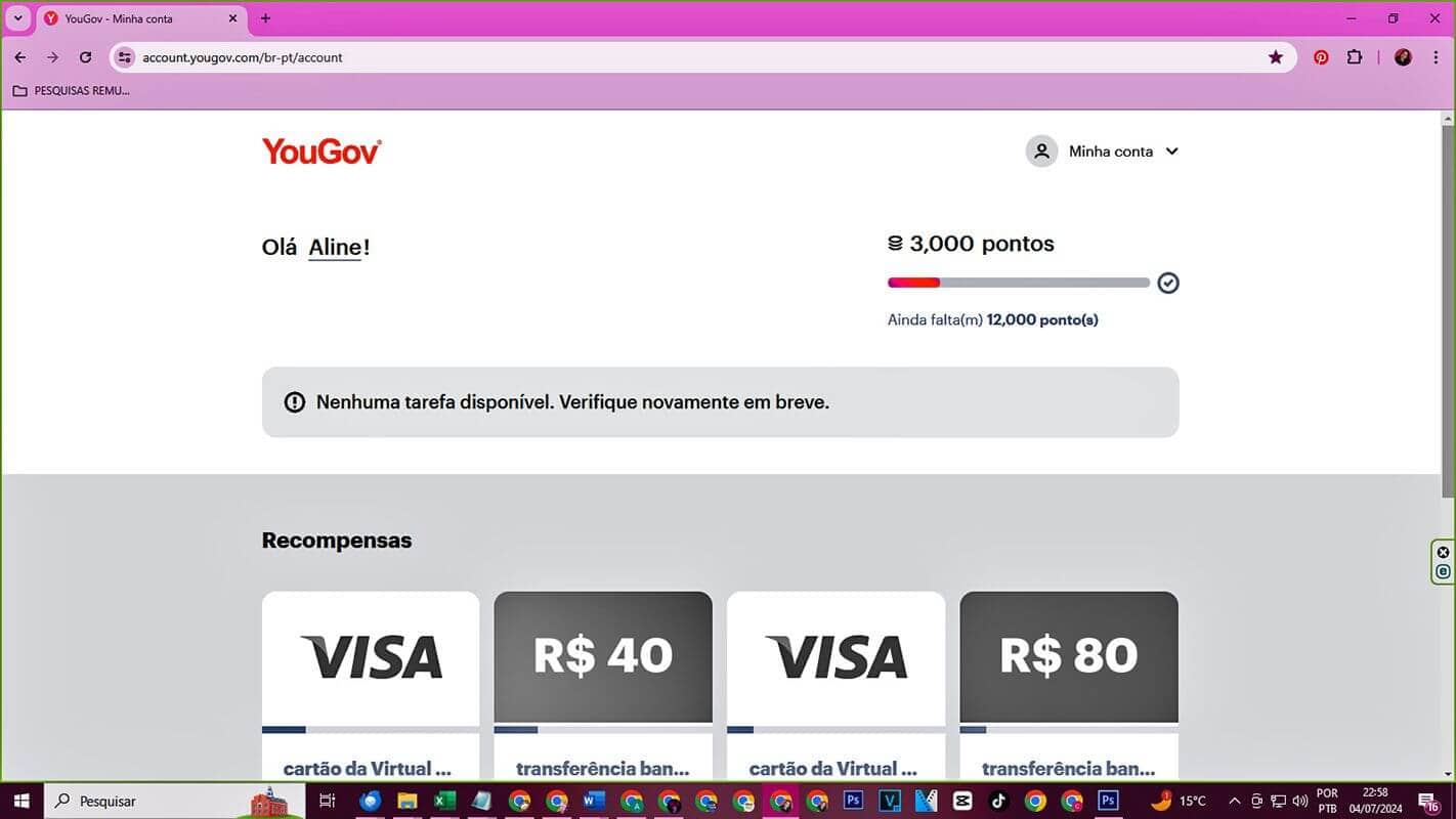 Site de Pesquisas Remuneradas YouGov