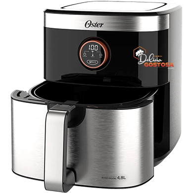 air fryer oster fritadeira sem oleo 2 em 1 black inox oster 4