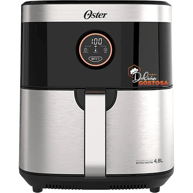 air fryer oster fritadeira sem oleo 2 em 1 black inox oster